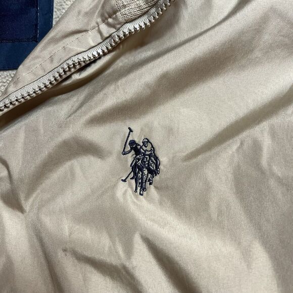 Mens POLO RALPH LAUREN Water-Repellent Ripstop Jacket Desert Khaki Size L New - Picture 3 of 7